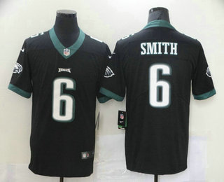 Men's Philadelphia Eagles #6 DeVonta Smith Black 2021 Vapor Untouchable Stitched NFL Nike Limited Jersey