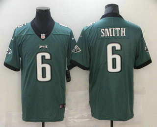 Men's Philadelphia Eagles #6 DeVonta Smith Midnight Green 2021 Vapor Untouchable Stitched NFL Nike Limited Jersey