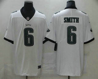Men's Philadelphia Eagles #6 DeVonta Smith White 2021 Vapor Untouchable Stitched NFL Nike Limited Jersey