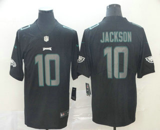 Men's Philadelphia Eagles #10 DeSean Jackson Black 2018 Fashion Impact Black Color Rush Stitched NFL Nike Limited Jersey