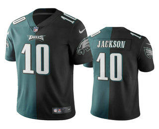 Men's Philadelphia Eagles #10 DeSean Jackson Green Black Two Tone Vapor NFL Nike Limited Jersey