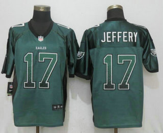 Men's Philadelphia Eagles #17 Alshon Jeffery Green Drift Stitched NFL Nike Fashion Jersey
