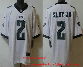 Men's Philadelphia Eagles #2 Darius Slay Jr Limited White Vapor Jersey