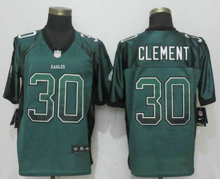 Men's Philadelphia Eagles #30 Corey Clement Green Drift Stitched NFL Nike Fashion Jersey
