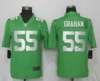 Men's Philadelphia Eagles #55 Brandon Graham Light Green 2017 Vapor Untouchable Stitched NFL Nike Limited Jersey