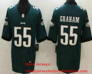 Men's Philadelphia Eagles #55 Brandon Graham Limited Green Vapor Jersey