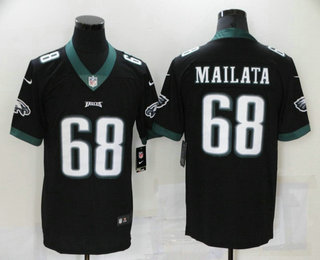 Men's Philadelphia Eagles #68 Jordan Mailata Black Alternate 2018 Vapor Untouchable Stitched NFL Nike Limited Jersey