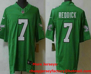 Men's Philadelphia Eagles #7 Haason Reddick Limited Kelly Green FUSE Vapor Jersey