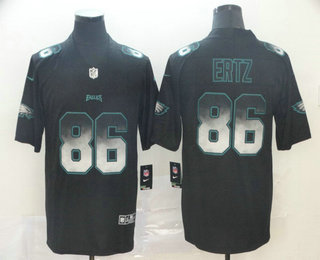 Men's Philadelphia Eagles #86 Zach Ertz Black 2019 Vapor Smoke Fashion Stitched NFL Nike Limited Jersey