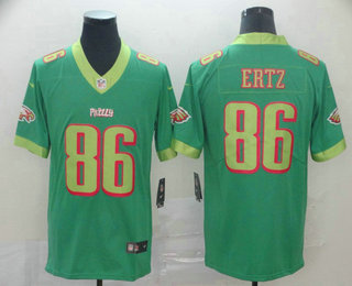 Men's Philadelphia Eagles #86 Zach Ertz Green 2019 City Edition Vapor Stitched NFL Nike Limited Jersey