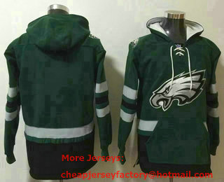Men's Philadelphia Eagles Blank Midnight Green NEW Pocket Stitched NFL Pullover Hoodie