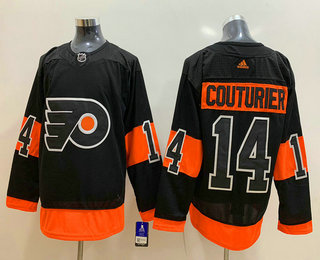 Men's Philadelphia Flyers #14 Sean Couturier Black Adidas Stitched NHL Jersey