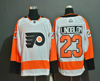 Men's Philadelphia Flyers #23 Oskar Lindblom White Adidas Stitched NHL Jersey