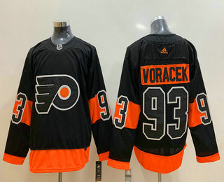 Men's Philadelphia Flyers #93 Jakub Voracek Black Adidas Stitched NHL Jersey