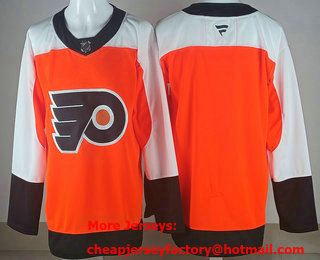 Men's Philadelphia Flyers Blank Orange Authentic Jersey