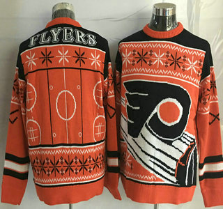 Men's Philadelphia Flyers Orange With Black NHL Sweater