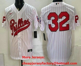 Men's Philadelphia Phillies #32 Steve Carlton White 2026 Field of Dreams Stadium Stitched Jersey