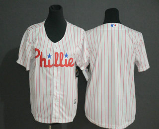 Men's Philadelphia Phillies Blank White Home Stitched MLB Cool Base Jersey