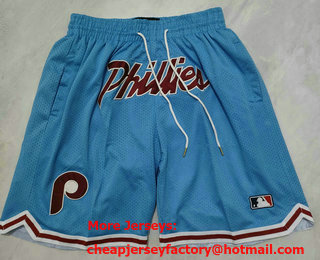 Men's Philadelphia Phillies Blue Just Don Shorts Shorts