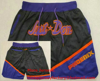 Men's Phoenix Suns Black Purple Just Don Shorts