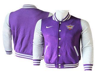 Men's Phoenix Suns Purple Stitched NBA Jacket
