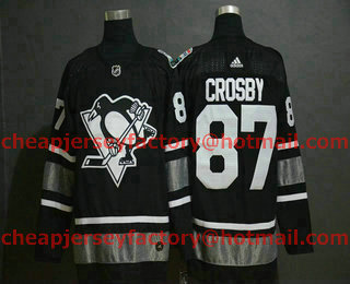 Men's Pittsburgh Penguins #87 Sidney Crosby Black 2019 NHL All-Star Game Adidas Stitched NHL Jersey