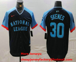 Men's Pittsburgh Pirates #30 Paul Skenes Navy 2024 All Star Limited Stitched Jersey