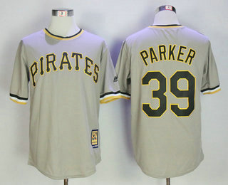 Men's Pittsburgh Pirates #39 Dave Parker Gray Pullover Stitched MLB Cooperstown Collection Jersey