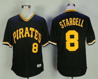 Men's Pittsburgh Pirates #8 Willie Stargell 1979 Black Mitchell & Ness Throwback Jersey