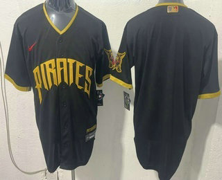 Men's Pittsburgh Pirates Blank Black 2026 City Connect Stadium Jersey