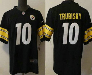 Men's Pittsburgh Steelers #10 Mitchell Trubisky Black 2022 Vapor Untouchable Stitched NFL Nike Limited Jersey