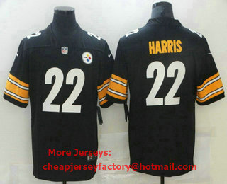 Men's Pittsburgh Steelers #22 Najee Harris Black 2017 Vapor Untouchable Stitched NFL Nike Limited Jersey