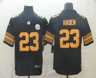 Men's Pittsburgh Steelers #23 Joe Haden Black 2016 Color Rush Stitched NFL Nike Limited Jersey