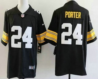 Men's Pittsburgh Steelers #24 Joey Porter Jr Limited Black Alternate Vapor Jersey