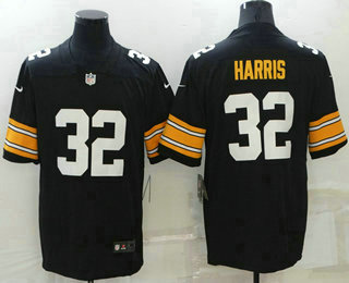 Men's Pittsburgh Steelers #32 Franco Harris Black 2021 Vapor Untouchable Stitched NFL Nike Throwback Limited Jersey
