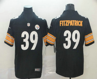 Men's Pittsburgh Steelers #39 Minkah Fitzpatrick Black 2017 Vapor Untouchable Stitched NFL Nike Limited Jersey