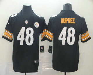 Men's Pittsburgh Steelers #48 Bud Dupree Black 2017 Vapor Untouchable Stitched NFL Nike Limited Jersey