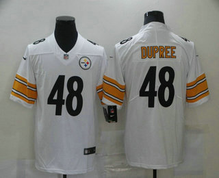 Men's Pittsburgh Steelers #48 Bud Dupree White 2017 Vapor Untouchable Stitched NFL Nike Limited Jersey