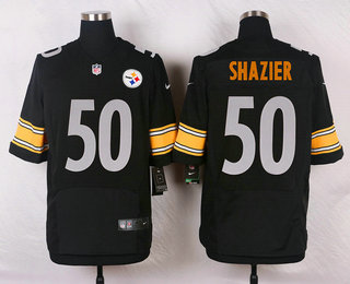 Men's Pittsburgh Steelers #50 Ryan Shazier Black Team Color NFL Nike Elite Jersey