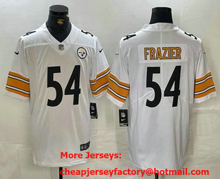 Men's Pittsburgh Steelers #54 Zach Frazier White Vapor Untouchable Limited Stitched Jersey