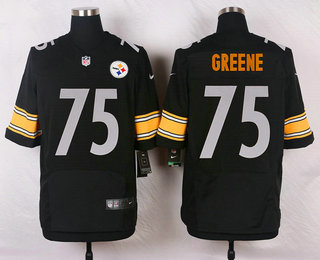 Men's Pittsburgh Steelers #75 Joe Greene Black Retired Player NFL Nike Elite Jersey