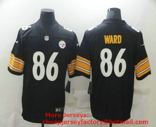 Men's Pittsburgh Steelers #86 Hines Ward Black 2017 Vapor Untouchable Stitched NFL Nike Limited Jersey