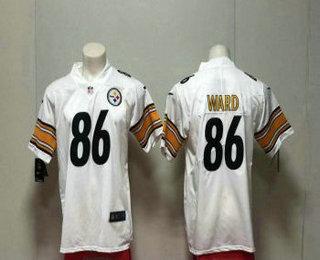 Men's Pittsburgh Steelers #86 Hines Ward White 2017 Vapor Untouchable Stitched NFL Nike Limited Jersey