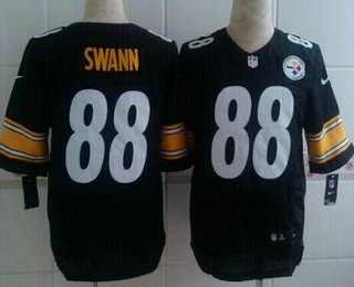 Men's Pittsburgh Steelers #88 Lynn Swann Black Retired Player NFL Nike Elite Jersey