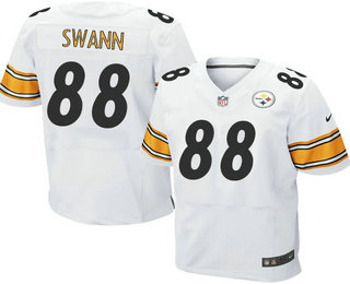 Men's Pittsburgh Steelers #88 Lynn Swann White Retired Player NFL Nike Elite Jersey