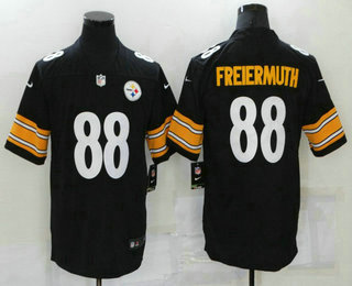 Men's Pittsburgh Steelers #88 Pat Freiermuth Black 2021 Vapor Untouchable Stitched NFL Nike Limited Jersey