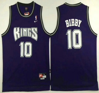 Men's Sacramento Kings #10 Mike Bibby Purple Swingman Jersey