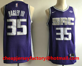 Men's Sacramento Kings #35 Marvin Bagley III Purple 2017-2018 Nike Swingman Stitched NBA Jersey