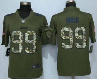 Men's San Diego Chargers #99 Joey Bosa Green Salute to Service 2015 NFL Nike Limited Jersey