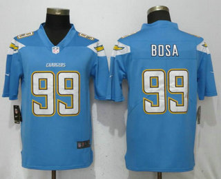Men's Los Angeles Chargers #99 Joey Bosa Light Blue 2017 Vapor Untouchable Stitched NFL Nike Limited Jersey